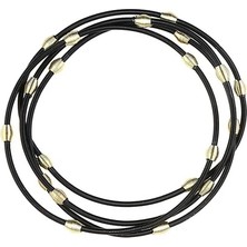 YB-867-B-GO 58-60MM Moda Takı Kadın Charm Hediye Metal Karbon Çelik Tel Bahar Topu Çok Katmanlı Kombinasyon Karışık Renk Bahar Bilezik Seti (Yurt Dışından)