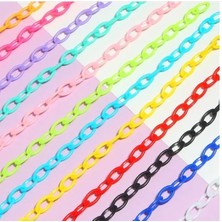 Stil 8 4 Adet Şeker Renkli Akrilik Zincir Takı Malzemesi Diy El Yapımı Yaratıcı Maske Anahtar Kolye Aksesuarları (Yurt Dışından)