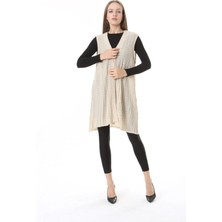 Kadın Triko Mevsimlik Araboy Merserize Büyük Beden Anne Yelek