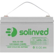 SOLİNVED Solinved 100ah Jel Akü