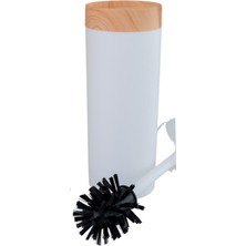 Bambu Desen Wc Klozet Fırçası Plastik, Tuvalet Banyo Wc Temizleme Fırçası Beyaz