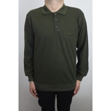 Santa Fistan Store Erkek Jakarlı Klasik Kesim Rahat Kalıp Polo Yaka Tek Cepli Kışlık Kazak