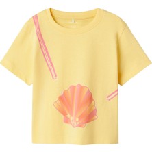 Name It Nmfjassa Ss Nreg Top Pb Sarı Kız Çocuk Kısa Kol T-Shirt