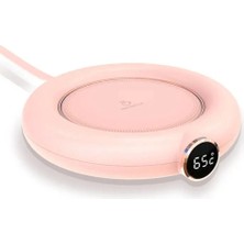 Bursa Mağaza M306 Akıllı USB Kupa, Fincan, Bardak ve Biberon Isıtıcı (Pembe)