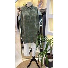 Invee Çicek Desenli Tunik 7109 Haki