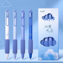 Cici Bears Cicibears 4 Adet/paket Kahve Serisi 0.5mm Jel Kalem Seti - Mavi (Yurt Dışından)