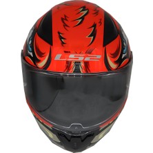 Ls2 Rapıd 2 Spox Kırmızı-Gri Kask