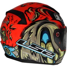 Ls2 Rapıd 2 Spox Kırmızı-Gri Kask