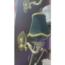 Kumaş Şapkalı Metal Aplik 21X26CM Yaratıcı Modern Yeşil 1 Adet