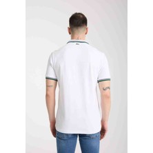 Lacoste Fermuar  Yaka Beyaz Regular Fit