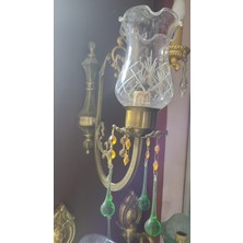 30X30CM Cam Metal Süslemeli Aplik Vintage Lamba Italyan Tarz 1 Adet