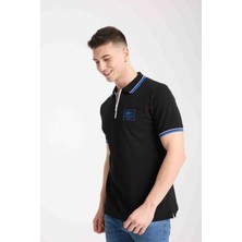 Lacoste Fermuar  Yaka  Siyah  Regular  Fit