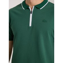 Lacoste Fermuarlı Yaka  Nefti Regular Fit