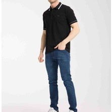 Lacoste   Polo Siyah  Grafik  Regular Fit