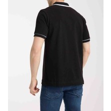 Lacoste   Polo Siyah  Grafik  Regular Fit
