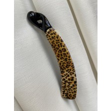 Muz Toka Leopar Desenli Zemini Siyah-Deseler Taba Renk   Şık ve Kullanışlı Toka yaz sıcaklarında saçları toplamak için güzel seçenek 