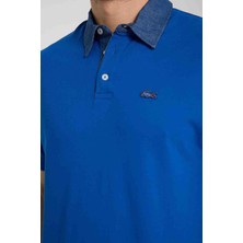 Lacoste  Polo Mono  Yaka  Saks  Mavi Regular Fit