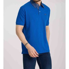 Lacoste  Polo Mono  Yaka  Saks  Mavi Regular Fit