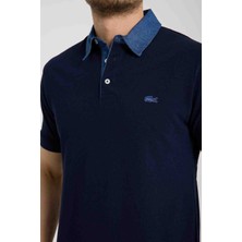 Lacoste Polo  Lacivert  Mono  Yaka  Regular Fit