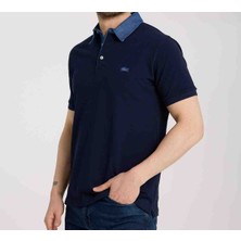 Lacoste Polo  Lacivert  Mono  Yaka  Regular Fit