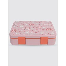 Uzspace VGN-091 4 Bölmeli Yemek Kabı - Lunch Box 1300 ml Pembe