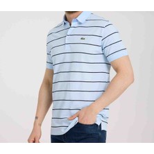 Lacoste  Polo  Çizgili Mavi Regular Fit