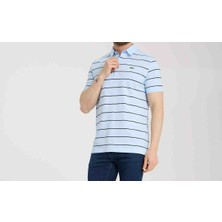Lacoste  Polo  Çizgili Mavi Regular Fit