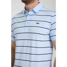 Lacoste  Polo  Çizgili Mavi Regular Fit