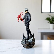 Anime Figürü  Jujutsu Kaisen Satoru Gojo 18 cm Sla Baskı El Boyama
