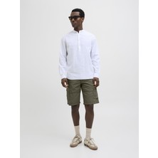 Jack & Jones Jpstcole Mateo Erkek Kargo Şort – %100 Pamuk, Rahat Kesim, Çok Cepli