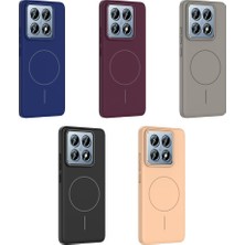 Xiaomi Mi 14T Pro Uyumlu Magsafe Özellikli Pürüzsüz Yüzey Sert Pc Silikon Kılıf