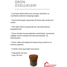 Lavinya Ev Gereçleri Baharatlık Seti Kamp, Piknik ve Mutfak 6 Bölmeli (2'li)