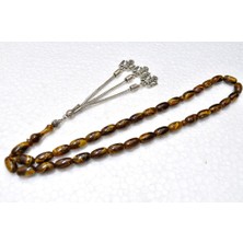 Sıkma Kehribar Tesbih Kapsül Kesim 7*12 mm (KHR-11104)