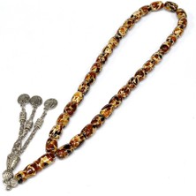 Kapsül Kesim Mozaik Kehribar 8*12 mm (KHR-11028)