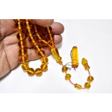 Ateş Kehribar Tesbih 12*12 mm (KHR-11043)