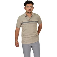 Erkek Polo Yaka Pano Çizgili Tişört T273 BGL-ST04592