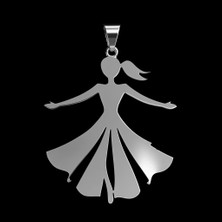 TabiTela 925 Ayar gümüş kolye dans SM5362