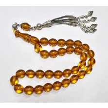 Ateş Kehribar Tesbih 9*10 mm (KHR-11041)
