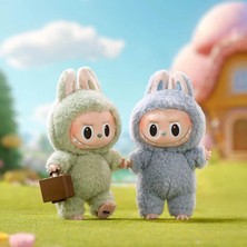 Labubu Blind Box Have A Seat ve Canavar Macaron Labubu Serisi Peluş Oyuncak Anahtarlık (Yurt Dışından)