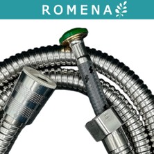 Romena Krom, Çift Katmanlı, Kaliteli Segment Duş Hortumu | R5152-K