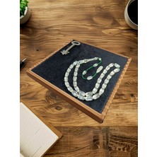 Anemore Collection MÜGELLEF DAMLA KEHRİBAR TESBİH KAPSÜL KESİM KALEM İŞÇİLİKLİ BABALAR GÜNÜ HEDİYE T-836
