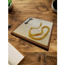 Anemore Collection KAYA DAMLA KEHRİBAR TESBİH KÜRE KESİM ORJİNAL BABALAR GÜNÜ HEDİYE T-839