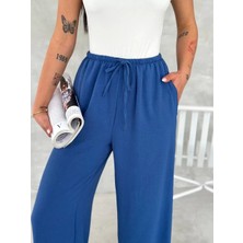 Ayrobin Oversize Kadın Pantalon - Saks