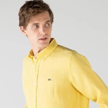 Lacoste Slim Fit Keten Gömlek