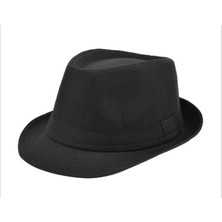 Shop Nova Çocuk Boy Siyah Kumaş Fötr Şapka Gösteri Şapkası Michael Jackson Şapkası 54 No