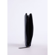 Lacivert Kadın 24X12X4 cm Deri Cüzdan Frk 531 Flt