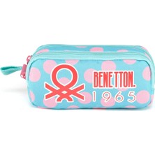 Benetton 13019 Puantiyeli Çift Bölme Kız Çocuk Kalemlik