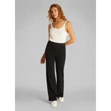 Calvin Klein Jeans Yüksek Bel Normal Siyah Kadın Pantolon J20J225336BEH