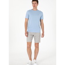 Gri Erkek Normal Bel Regular Fit Şort Ador-S