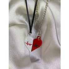 Dükkan Design E-Nabız Mıknatıslı Kalp Kolye